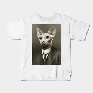 Gentleman Sphynx Cat - Pet Gift Kids T-Shirt